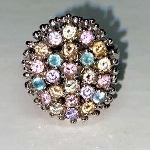 Silver 925 Ring with Semi Precious Stones